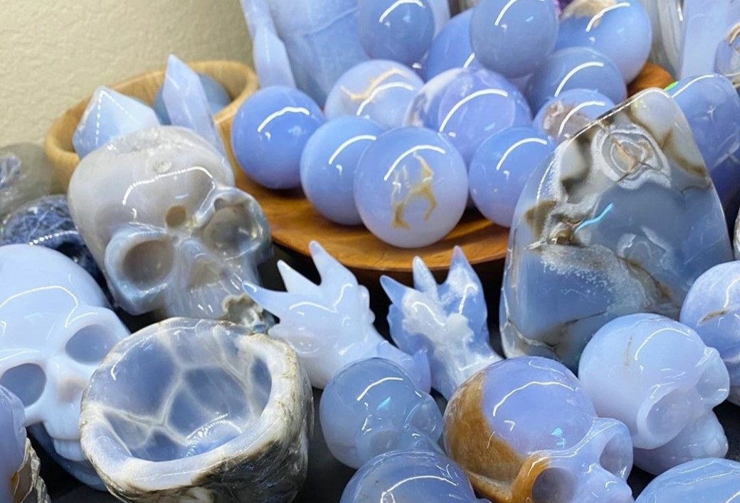 blue chalcedony healing