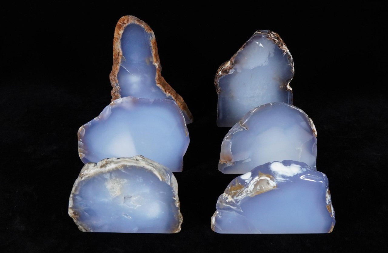 blue chalcedony slabs
